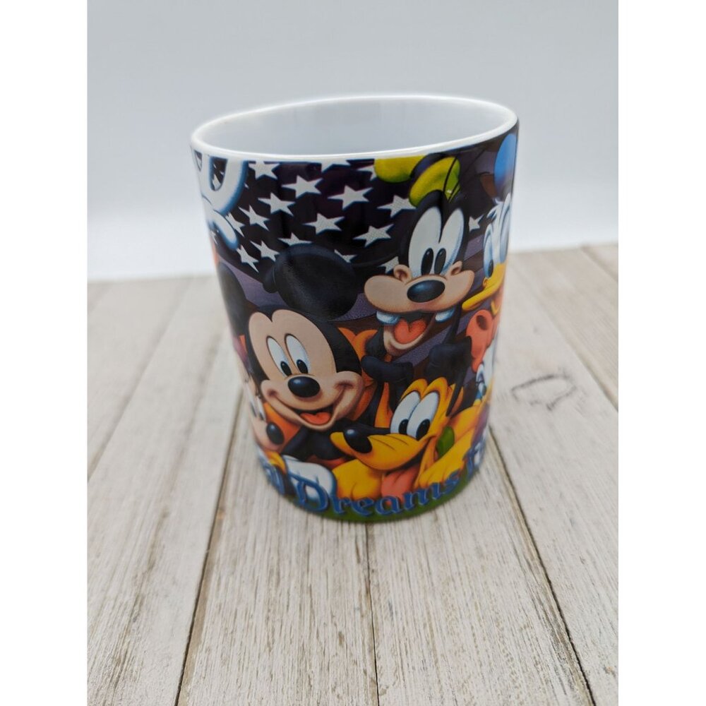 Disney Dreams Florida Mug Jerry Leigh Disneyworld Mickey Minnie Goofy Donald - Picture 3 of 6